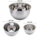 Stainless Steel Mixing Bowls with Lids & Graters – Kitchen Storage Set