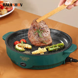 Electric Multi-Cooker Frying Pan – Non-Stick 220V Household Barbecue & Frying Machine