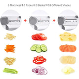 LMETJMA Ultra Sharp Mandoline Slicer – Adjustable Vegetable & Fruit Cutter