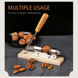 Manual Stainless Steel Nut Cracker – Mechanical Walnut & Pecan Opener
