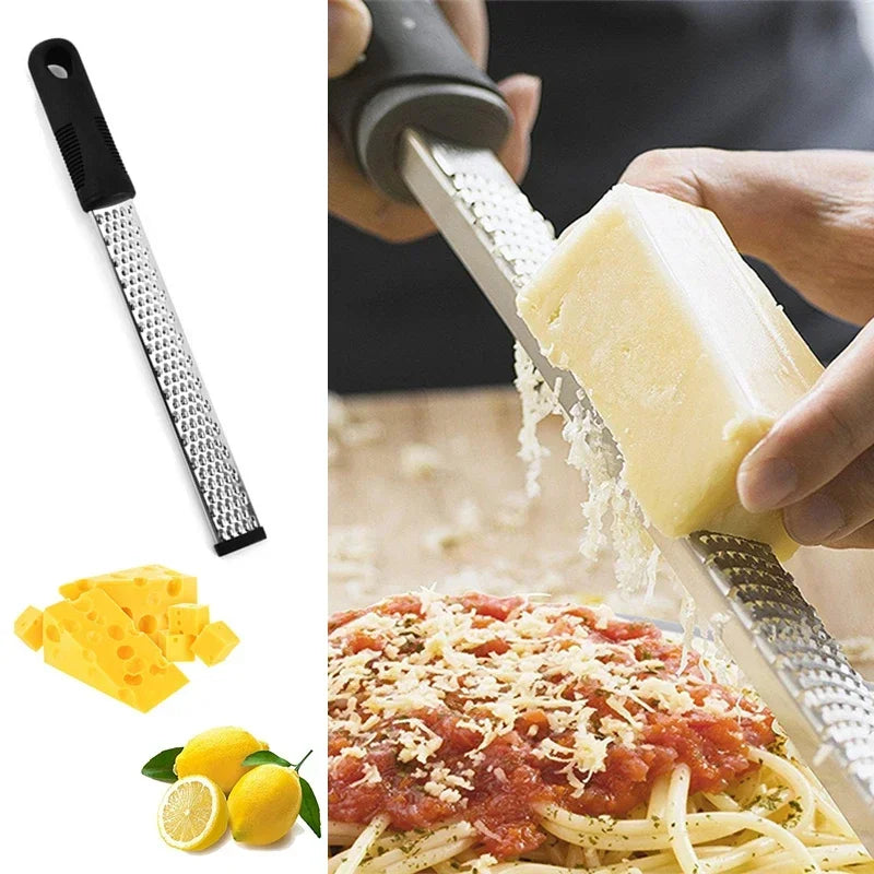 Stainless Steel Cheese Grater & Zester – Multi-Purpose Slicer for Vegetables, Fruit & Chocolate