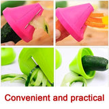 Kitchen Rotating Shredder Spiral Peeler – Manual Vegetable Slicer & Fruit Grater