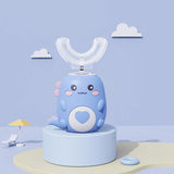 Children’s U-Shaped Electric Toothbrush – 360° Smart Cartoon Silicone Sonic Toothbrush