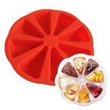 Silicone Cake Mold 8-Hole Orange Shape – Pizza Pan & Scone DIY Baking Mold