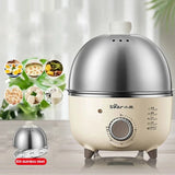 360W Electric Egg Boiler & Steamer with Timer – Automatic Breakfast Cooker (4–6 Eggs)