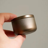 1 PCS Portable Tea Canister – Thickened Iron Odor-Proof Herb & Spice Sealing Jar