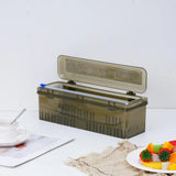 Plastic Food Cling Wrap & Foil Dispenser – Kitchen Storage Accessory with Sliding Cutter