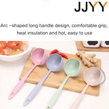 JJYY 2-in-1 Kitchen Spoon – Long Handle Colander & Soup Strainer Spoon
