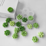 7pcs Succulent Flower Silicone Molds – 3D Cactus, Lotus & Rose DIY Craft Set