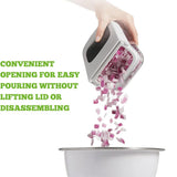 Vegetable Chopper with Storage Container – Onion & Fruit Dicer with Stainless Steel Blades