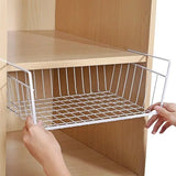 Multi-Functional Hanging Storage Basket – Perforated Iron Kitchen & Bathroom Organizer