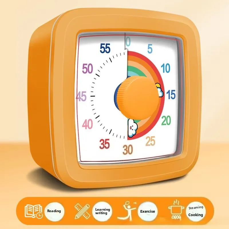 Visual Timer with Night Light – 60-Minute Countdown Timer for Kids and Adults