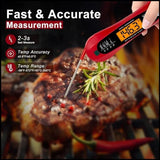 Digital Meat Thermometer IP67 Waterproof – Fast Read with 2 Probes for Cooking & BBQ