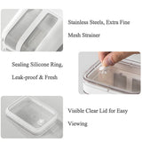 Yogurt Strainer & Whey Separator – 1100ml / 1800ml Greek Yogurt Filter and Food Strainer