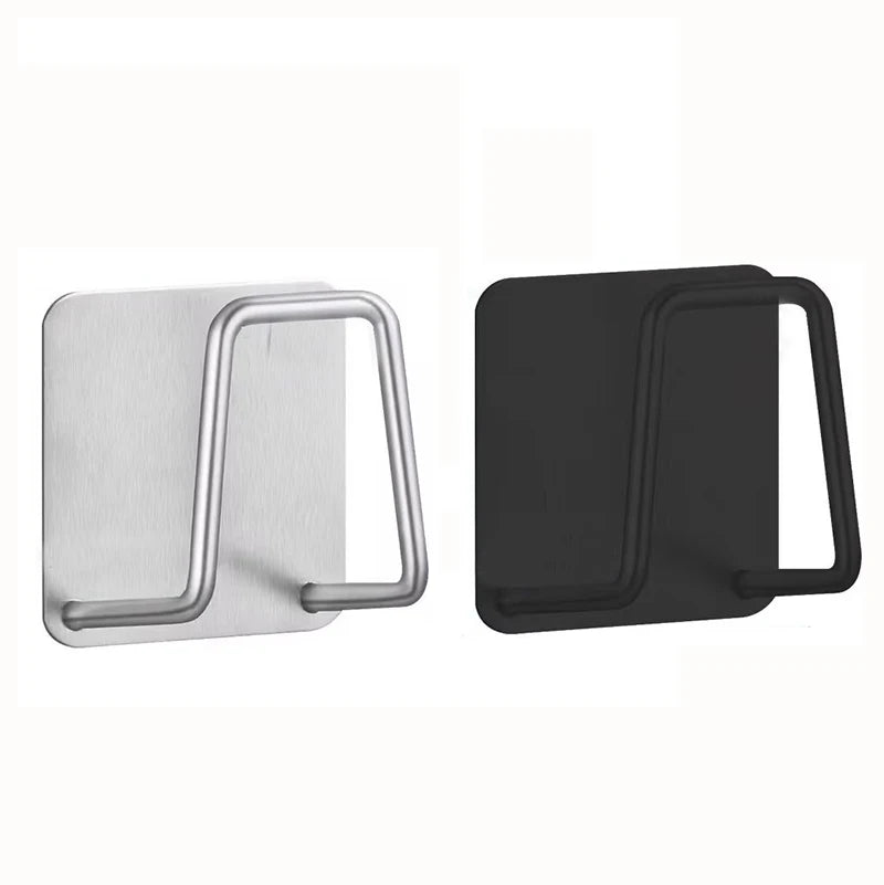 Stainless Steel Sink Sponge Rack – Inner Wall Draining Holder with Suction Cup