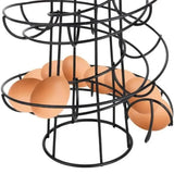 Multifunctional Spiral Egg Holder – Space-Saving Iron Storage Rack