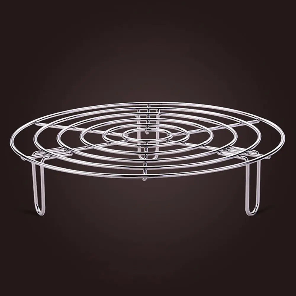 Stainless Steel Steamer Rack – Heavy Duty Round Trivet for Pots & Pressure Cookers