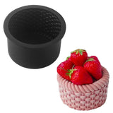 4 Inch Bamboo Woven Design Silicone Cake Mould – French Mousse Dessert Baking Mold
