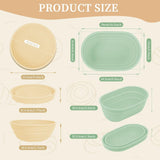 Foldable Silicone Sourdough Proofing Basket – Non-Stick Collapsible Baking Bowl Kit