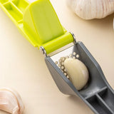 Stainless Steel Garlic Press Crusher – Handheld Ginger & Vegetable Mincer