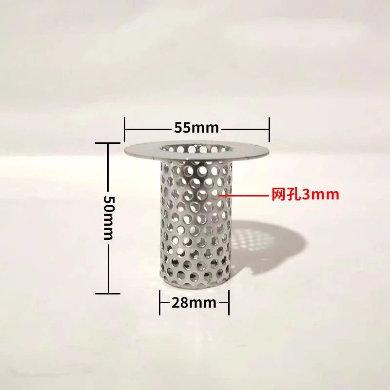 304 Stainless Steel Floor Drain & Sink Strainer – Hair Catcher & Anti-Clog Filter