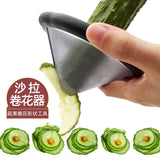 Creative Salad Curler – Fruit & Vegetable Spiral Knife and Decorative Cutter