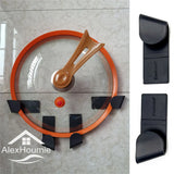 Wall-Mounted Pot Lid Holder – Hanging Storage Rack for Kitchen Pans & Covers