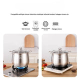 1PC Stainless Steel Soup Pot – 5L Large Capacity Stew & Boil Cookware