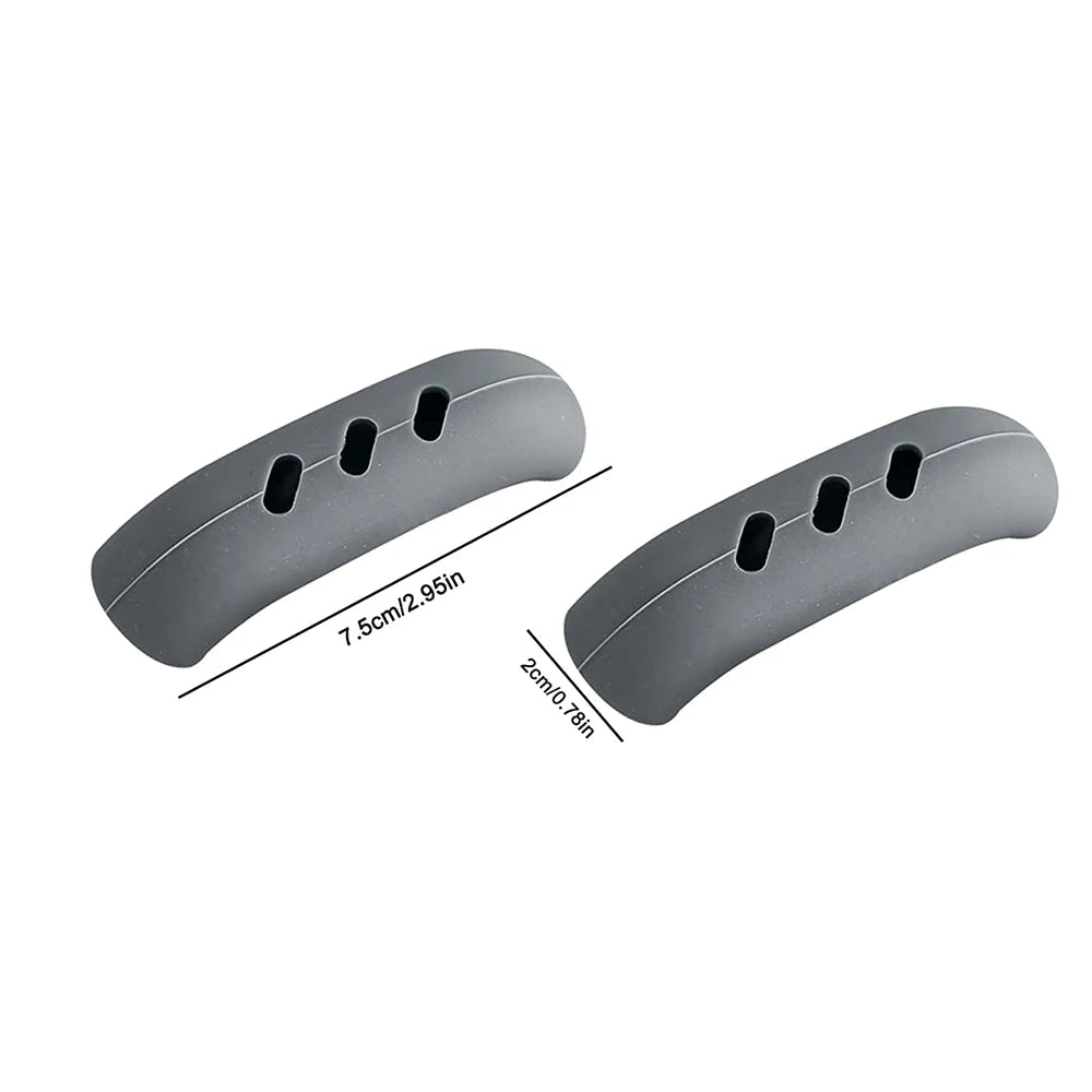 2Pcs Silicone Pan Handle Covers – Heat-Resistant Assist Grip Sleeves