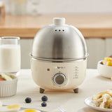 360W Electric Egg Boiler & Steamer with Timer – Automatic Breakfast Cooker (4–6 Eggs)