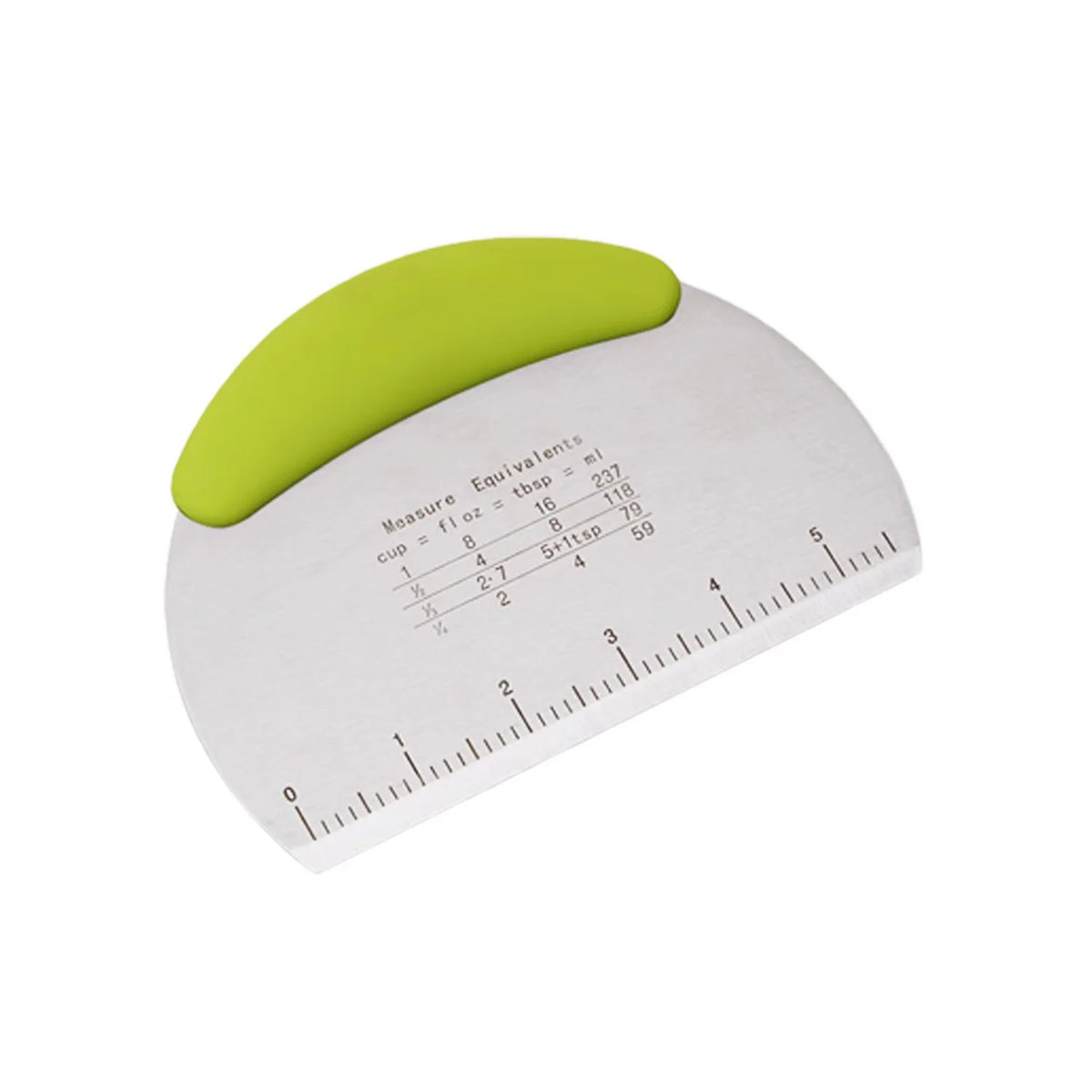 Stainless Steel Flour & Dough Cutter with Scale – Multi-Purpose Baking Scraper