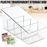 4-Layer Clear Food Storage Organizer – Pantry, Desktop & Kitchen Transparent Container