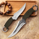 WXCOO Hand-Forged Kitchen Cleaver – Multifunctional Boning, BBQ & Fruit Slicing Knife with Sheath