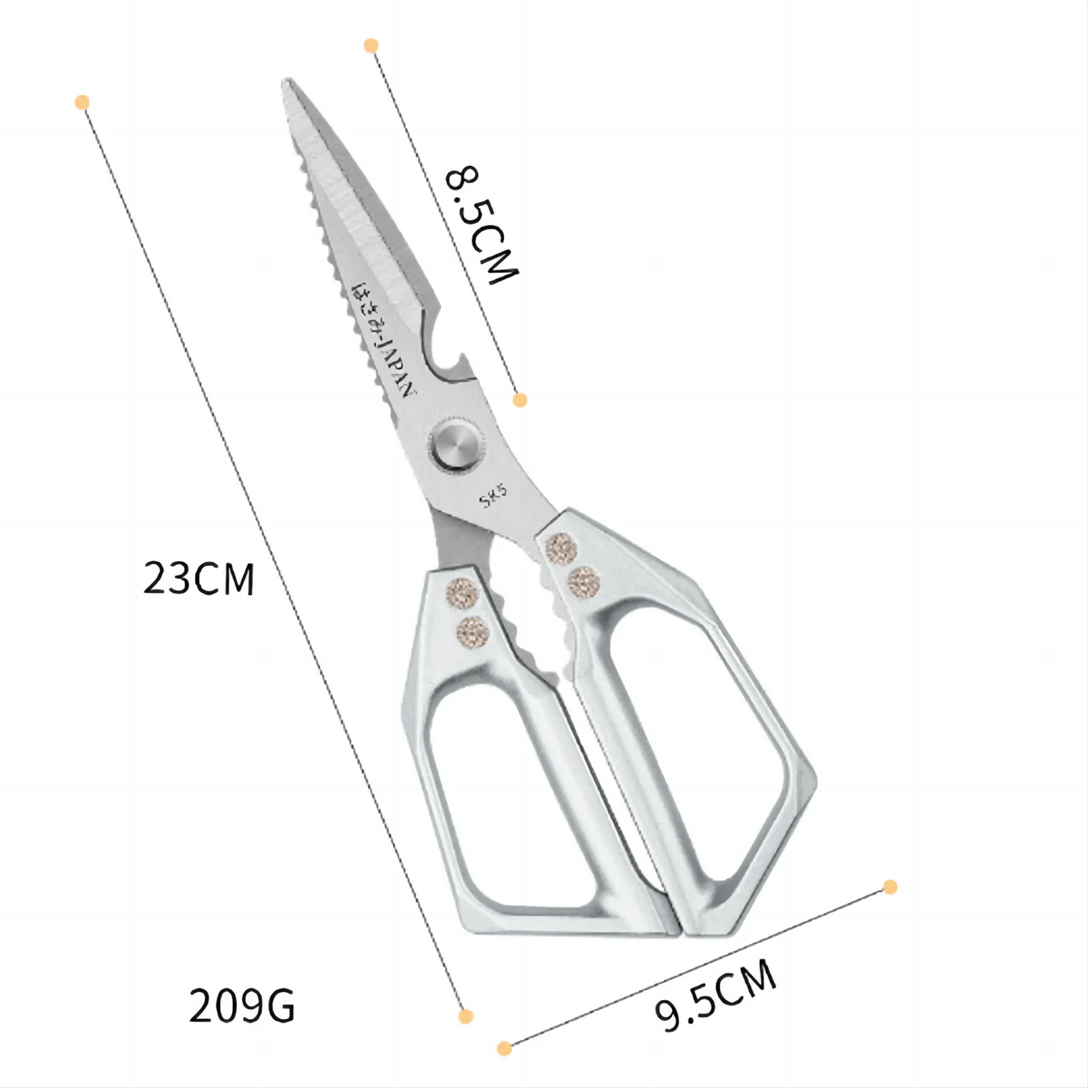 Multi-Functional Kitchen Scissors – Stainless Steel Poultry & Fish Shears