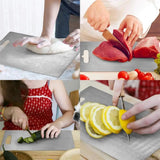 Titanium Stainless Steel Cutting Board – Double-Sided Food Grade Chopping Board