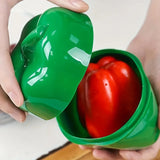 Plastic Food Storage Box – Sealed Vegetable & Fruit Organizer for Onion, Garlic, Green Pepper