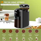 Wancle Electric Burr Coffee Grinder – 28 Adjustable Grind Settings Conical Burr Mill 220V/120V