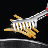 Multi-Purpose Food Clips – Stainless Steel Cooking & Serving Tongs for Noodles, Steak, and Barbecue