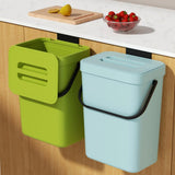 Food Waste Basket Bin for Kitchen – Small Countertop Compost Bin with Lid & Wall-Mounted Design