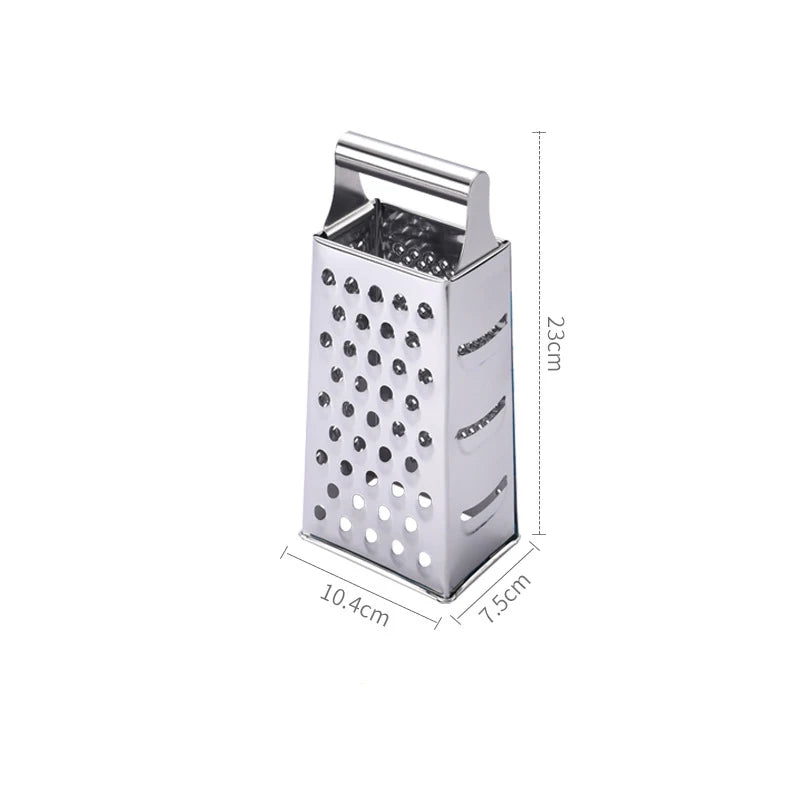 Stainless Steel 4-Sided Box Grater – Multipurpose Vegetable & Cheese Cutter
