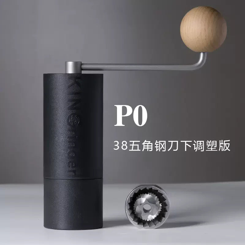 KINGrinder P0/P2 Lightweight Manual Hand Coffee Grinder – Stainless Steel Burr with Consistent Grind