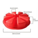 Silicone Cake Mold 8-Hole Orange Shape – Pizza Pan & Scone DIY Baking Mold