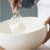10-Inch Stainless Steel Manual Egg Beater – Kitchen Wire Balloon Whisk