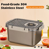 MTM 2200ml Stainless Steel Food Storage Container – Leak-Proof Airtight Bento Box with Lockable Clip