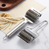 Stainless Steel Dough Lattice Roller Cutter – Multifunction Pizza & Noodle Slicer