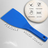 Flexible Pizza Dough Scraper – Dough Cutter & Spatula with Hanging Bracket