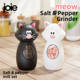 Joie Meow Spice Grinder Set Adjustable Ceramic Salt & Pepper Mill