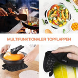 Microwave Cotton Baking Gloves – Anti-Scalding Heat Resistant Non-Slip Oven Mitts