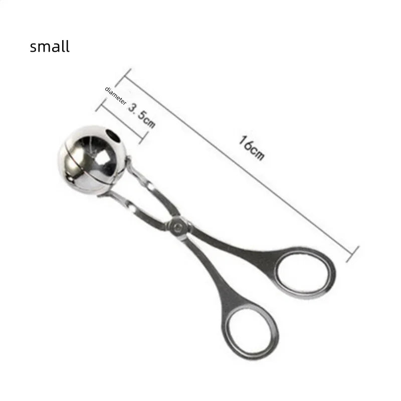 Stainless Steel Meatball & Rice Ball Maker – Fruit, Vegetable, and Dumpling Mold
