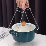 Stainless Steel Serving Tray Tongs – Heat-Resistant Plate & Pot Clamp